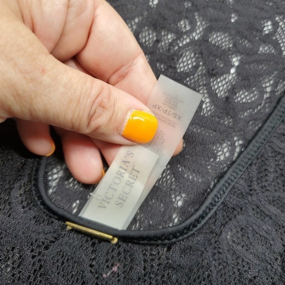 Victoria's Secret Sheer Black Lace Swim Cover Up Size XS Black Coverup - Picture 2 of 4